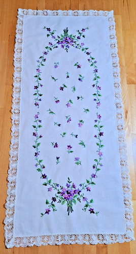 Vintage tischläufer leinen - vintage,