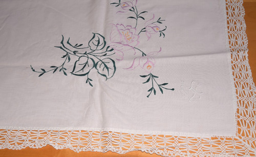 Antike alte tischdecke mit - antike,