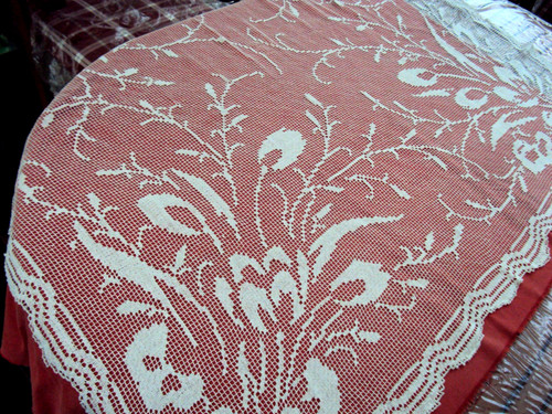 Handarbeit antike tischdecke - handarbeit,