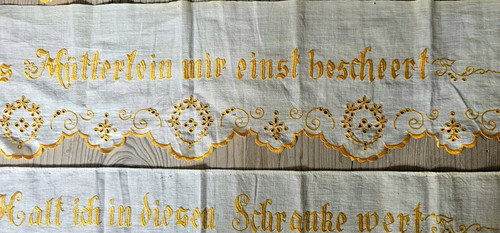 Bestickte antike - 4x,