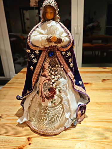 Antike wachskopf madonna - wachskopf-madonna, /