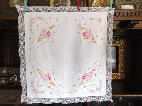 Antike mitteldecke 78x74cm - antike,