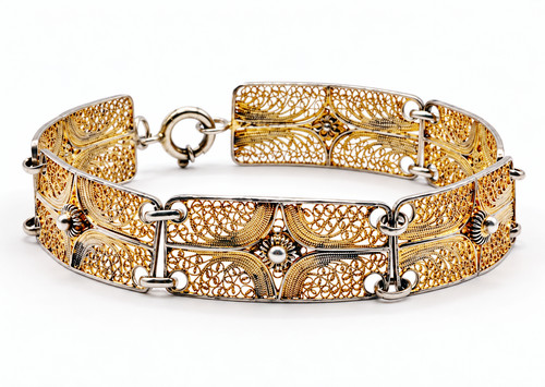 Armband jugendstil 835 - armband, silber