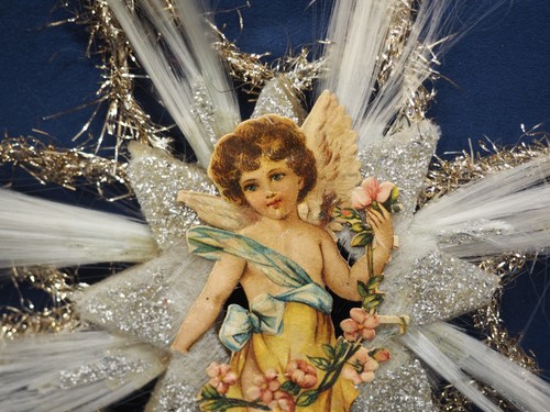 Antike christbaumspitze mit - antike,